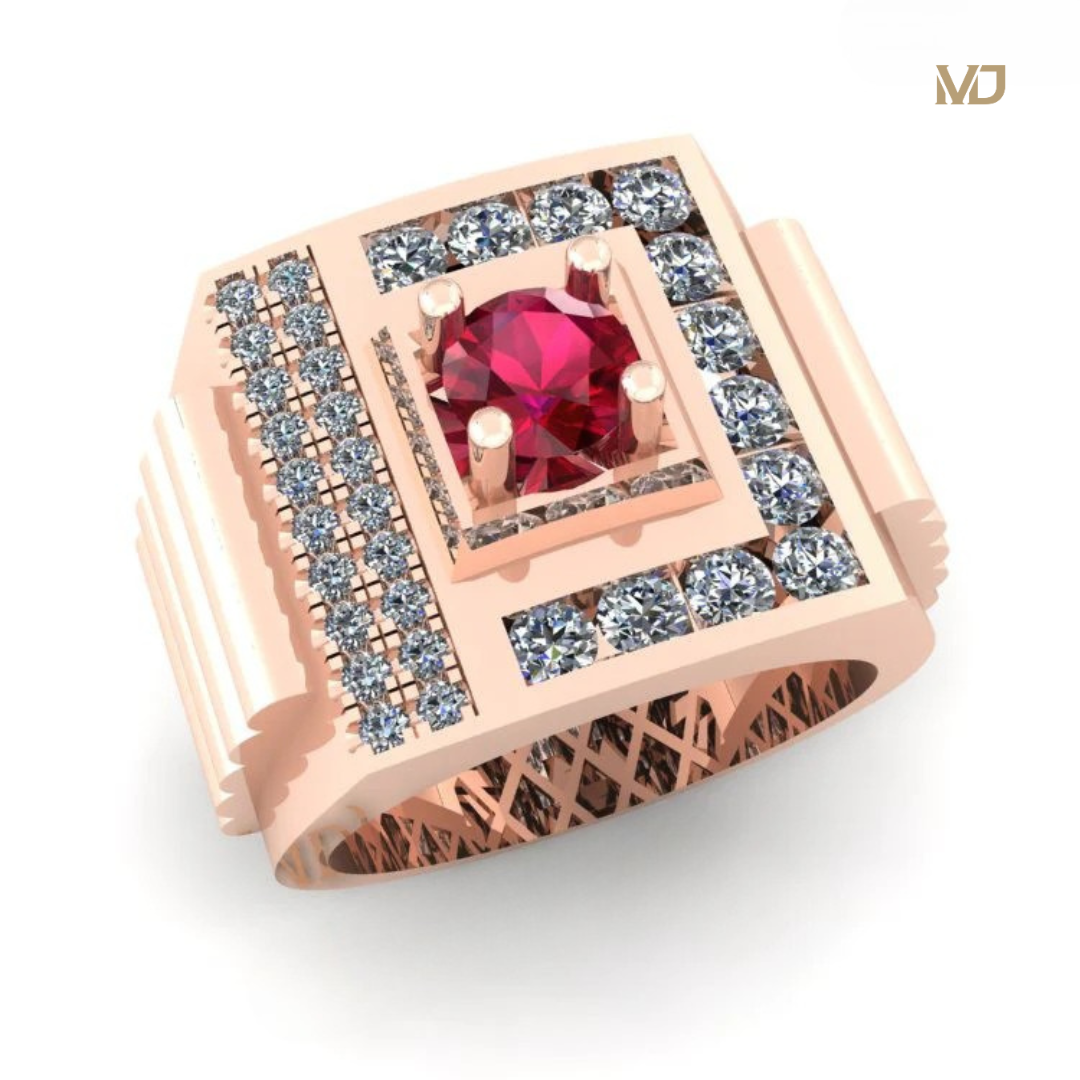 Nhẫn Nam Vàng Trắng 18K NN245