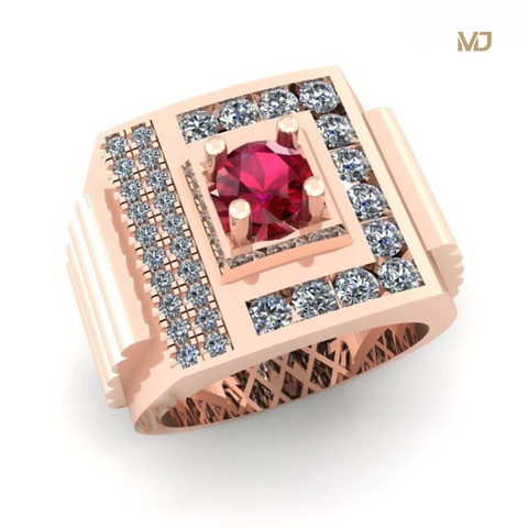 Nhẫn Nam Vàng Trắng 18K NN245