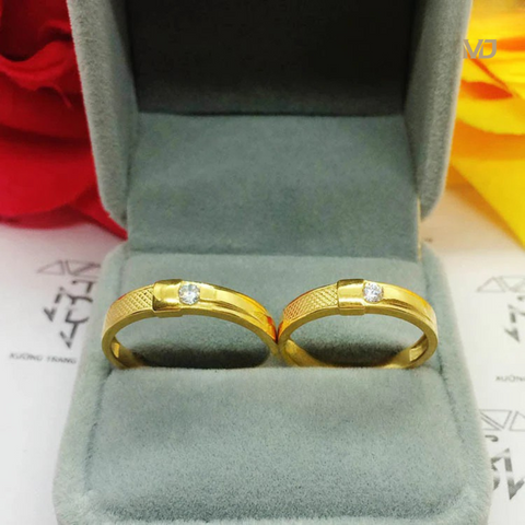 xNhẫn cưới vàng tây NCM03