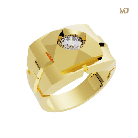 xNhẫn Vàng Nam Ryby Thiên Nhiên MDJ Vàng Tây 18K NC372