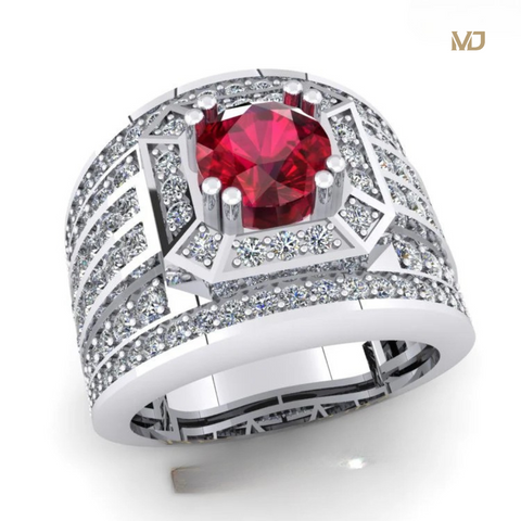Nhẫn Nam Vàng Trắng 18K NN248x