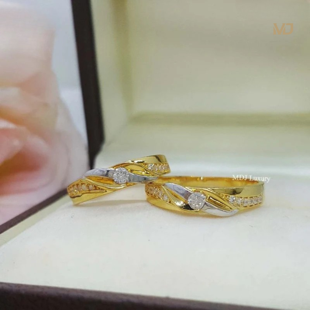 xNhẫn cưới vàng tây NCK14