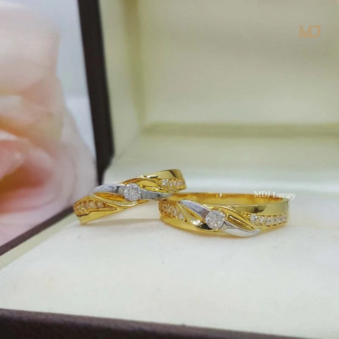 xNhẫn cưới vàng tây NCK14