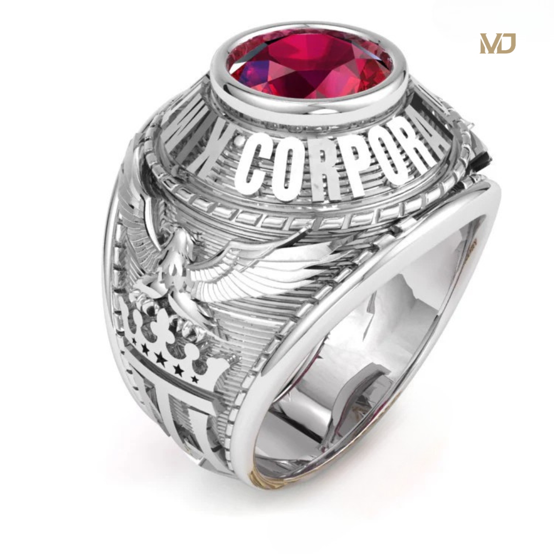 Nhẫn Mỹ Vàng Trắng 18K Đại Bàng Cao Cấp – NN267x