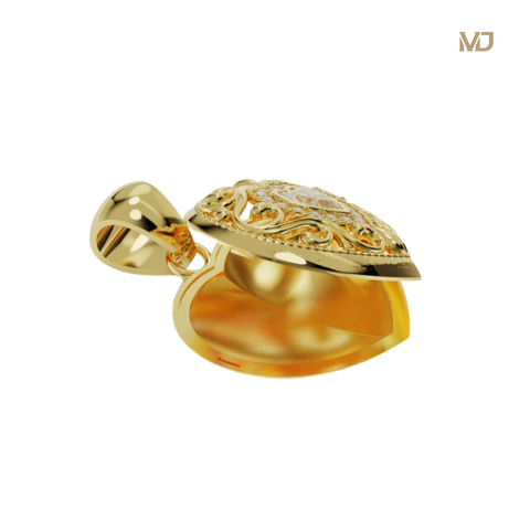 Mặt dây chuyền Nữ Trái Tim đính kim cương MDN06