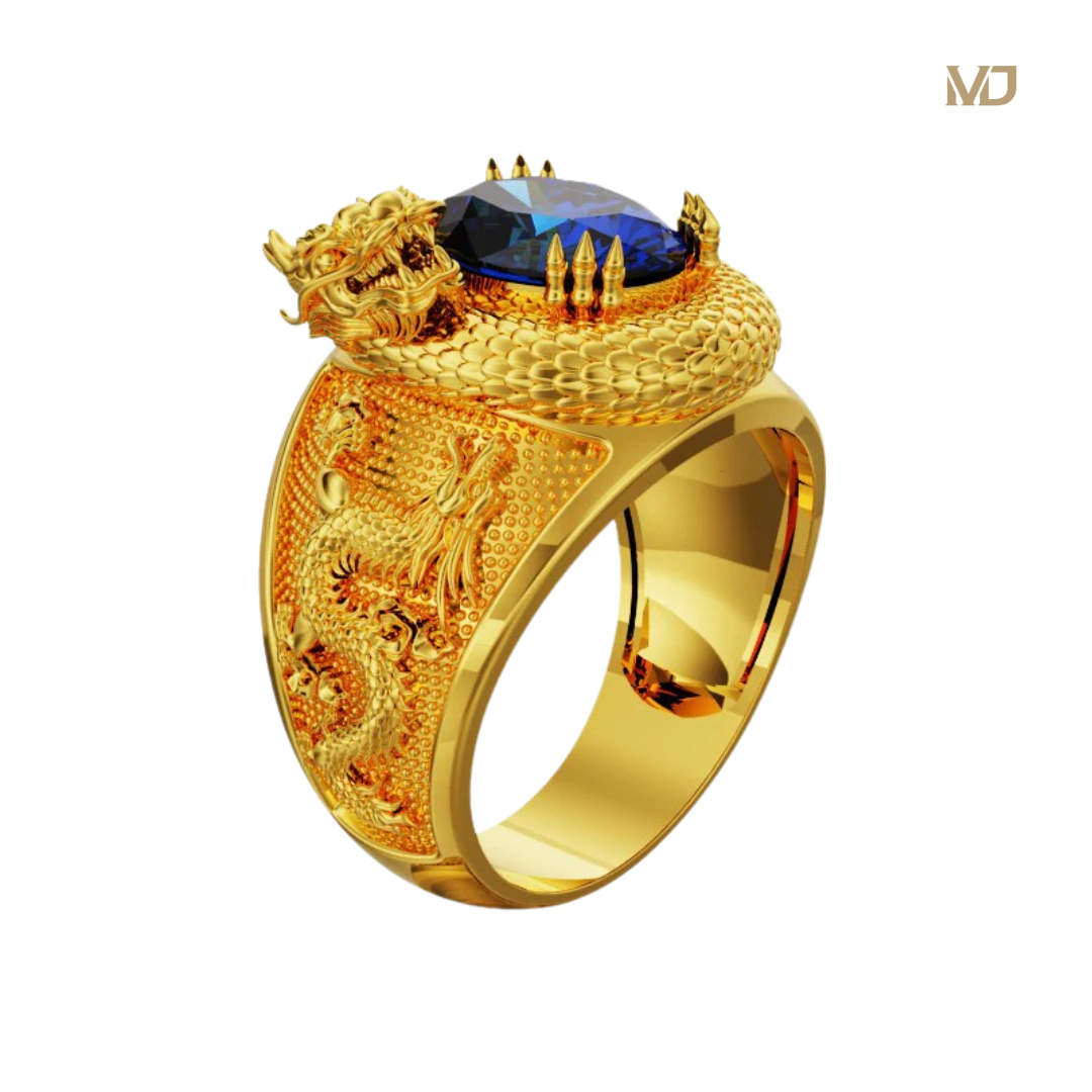 xNhẫn Vàng Nam Hình Rồng Quấn Ruby (Hồng Ngọc) – NN187