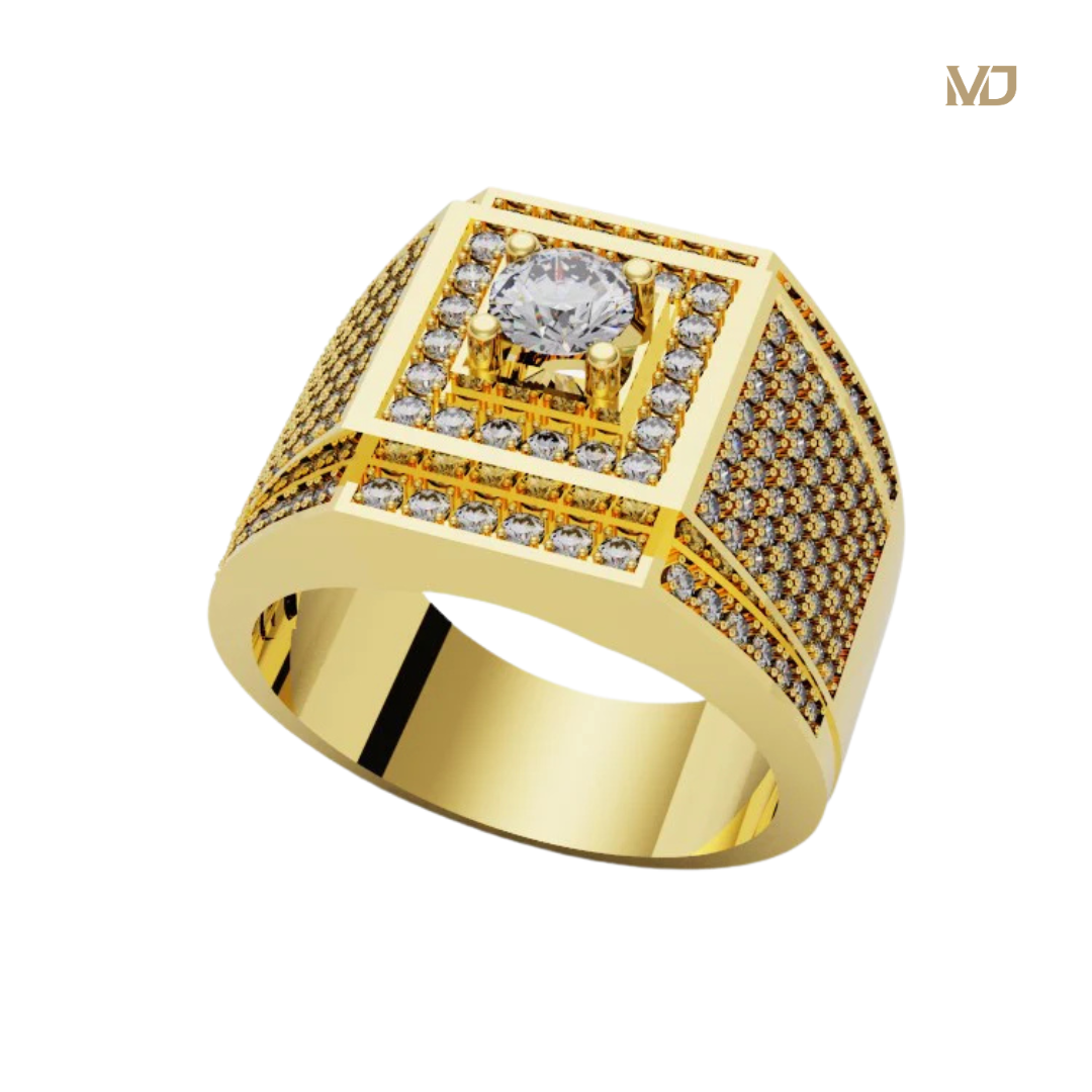 xNhẫn Nam Vàng Đá Ruby và kim cương cao cấp 14K MDJ LUXURY – NN368