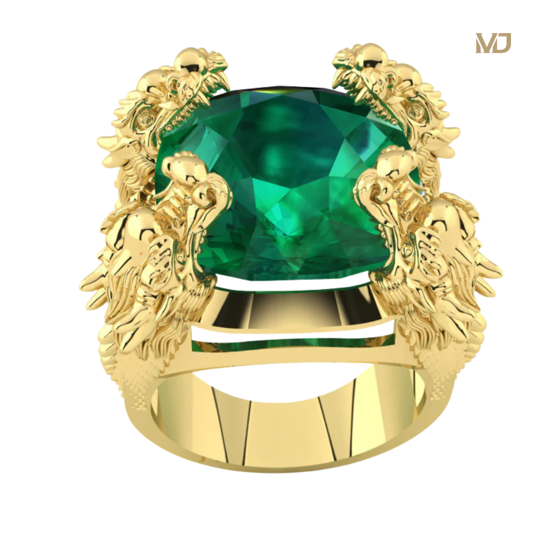 Nhẫn Nam Vàng Tứ Long Vàng 18K MDJ NN281x