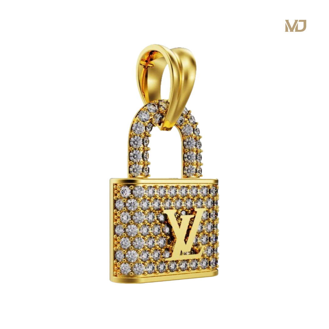 Mặt dây chuyền Khoá VL Nữ Vàng Tây MDN05