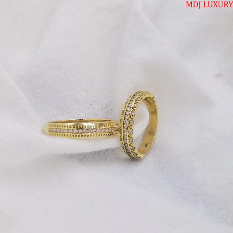 Nhẫn Cưới Vàng Hồng 18K MDJ – ring wedding MDJ NC144