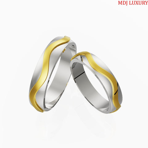 Nhẫn Cưới Vàng Tây 18K NC200