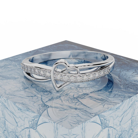 Nhẫn Cầu Hôn Vàng Hồng Tiffany MDJ NNU106