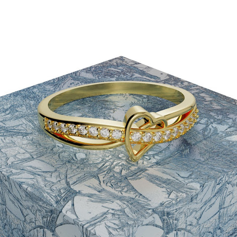 Nhẫn Cầu Hôn Vàng Hồng Tiffany MDJ NNU106