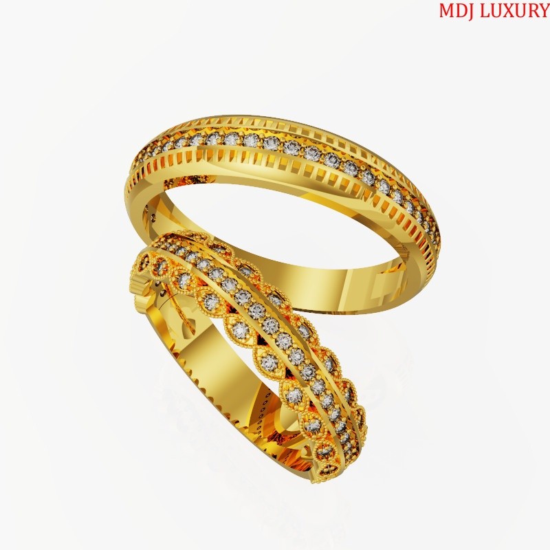 Nhẫn Cưới Vàng 18K MDJ – ring wedding MDJ NC144