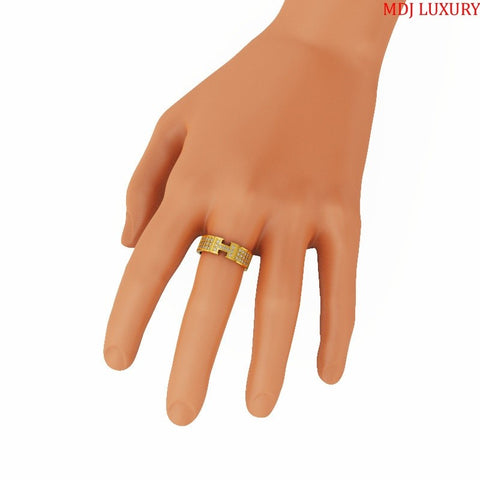 Nhẫn Cưới Vàng Tây Hermes 18K NC187