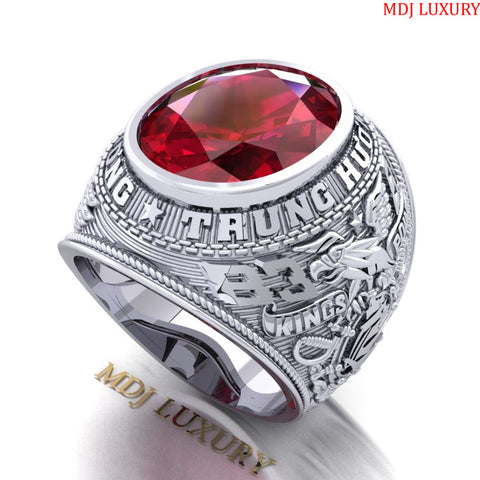 Nhẫn Kiểu Mỹ vàng 18K đá Ruby NN213